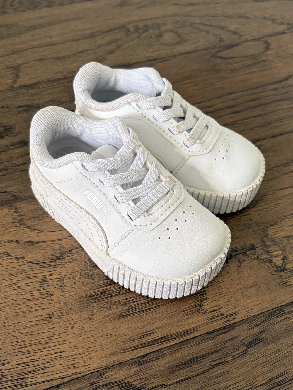 Puma Kids White Casual Sneakers